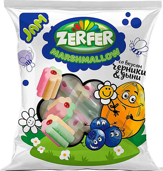 Яшкино Маршмеллоу Zerfer JAM черника дыня 90г