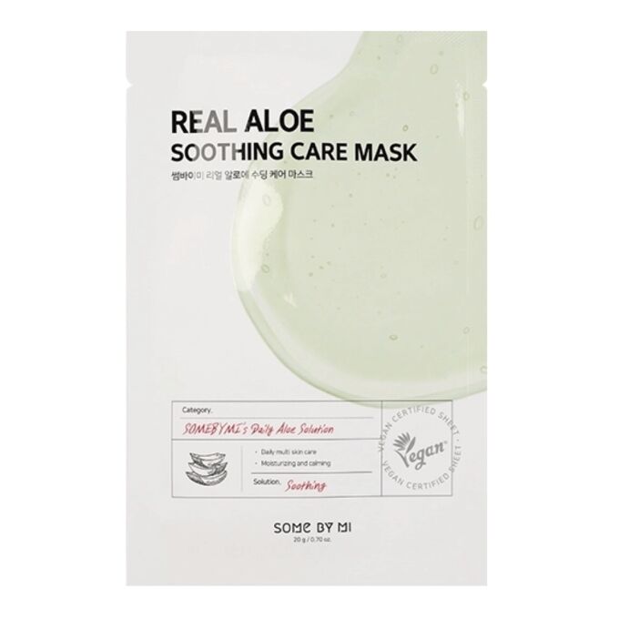 Some By Mi Тканевая маска с экстрактом алоэ Real Aloe Soothing Care Mask