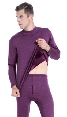 Мужское термобелье: футболка с длинными рукавами+кальсоны цвет: ФИОЛЕТОВЫЙ