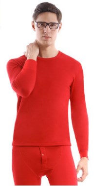 Мужское термобелье: футболка с длинными рукавами+кальсоны цвет: КРАСНЫЙ