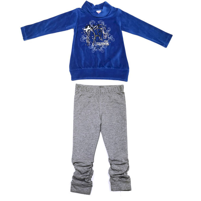 Синий велюровый костюм спортивный Hummel Hive