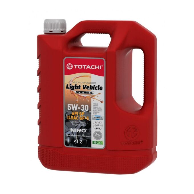 Масло моторное TOTACHI NIRO LV, синтетическое, 5W-30, SN, 4литра