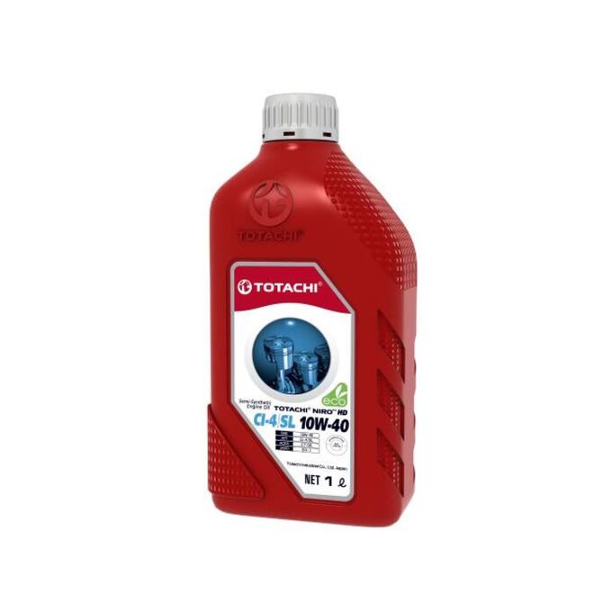 Масло моторное TOTACHI NIRO HD Semi-Synthetic API CI-4/SL 10W-40 пласт, 1литр