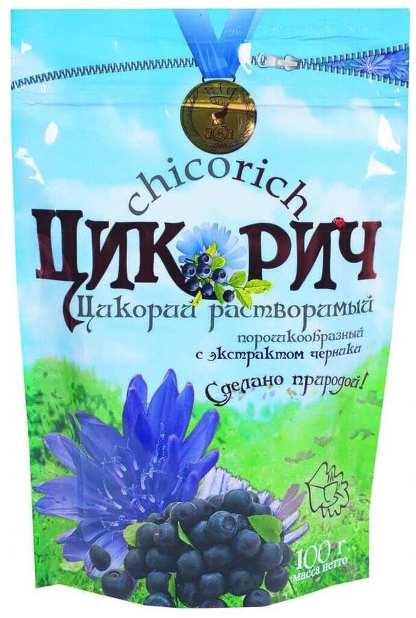 Цикорий Растворимый "С Экстрактом Черники" "Цикорич" 100г | Цикорий ...