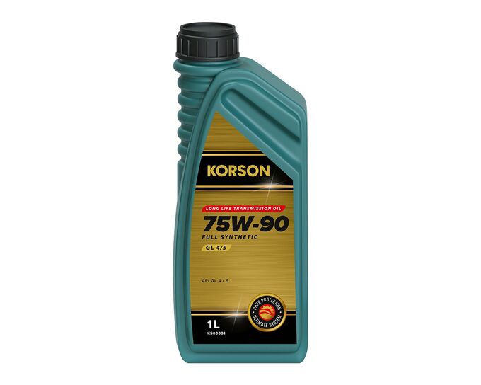 Масло трансмиссионное KORSON 75W-90 FULL SYNTHETIC GL-4/5 1л (PAO синт. транс. масло.)