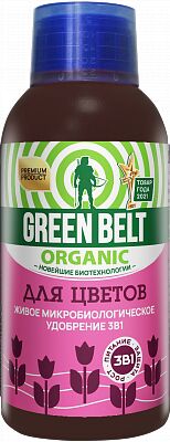 GREEN BELT Биоудобрение для цветов 250 мл. флакон