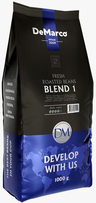 Кофе в зернах &quot;BLEND№1&quot; DeMarco 1кг