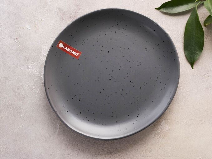 LAKOMO &quot;Stone black&quot; Тарелка обеденная 27,5см