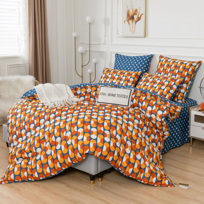 Viva home textile Комплект постельного белья Делюкс Сатин 100% хлопок L448
