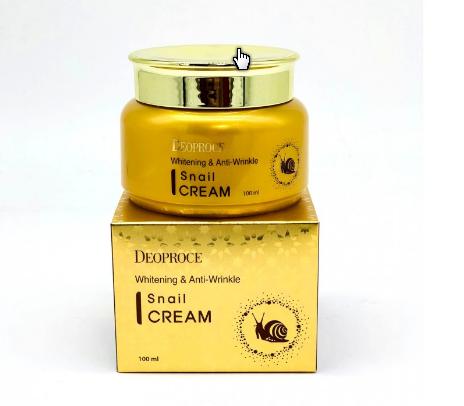 Deoproce Whitening &amp; Anti-Wrinkle Snail Cream Крем на основе экстракта улитки 100мл