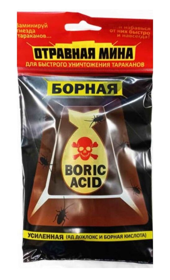 Дохлокс Отравная мина борная от тараканов, 15гр
