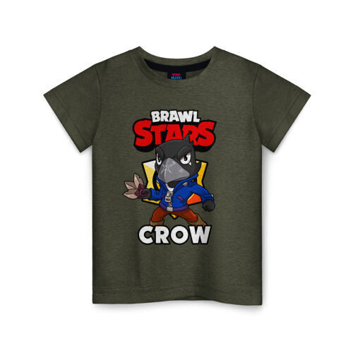 VseMaykiRu Детская футболка хлопок «BRAWL STARS CROW»