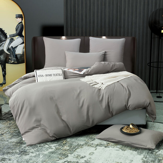 Viva home textile Комплект постельного белья Однотонный Сатин CS055