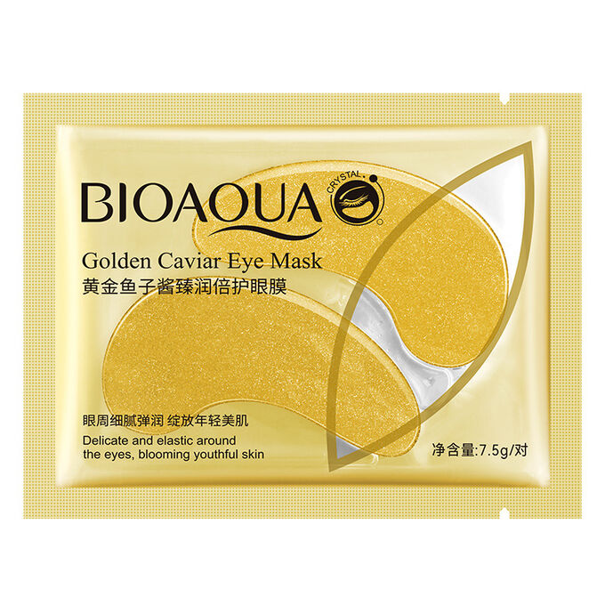 BioAqua Golden Caviar гидрогелевые патчи с частицами золота