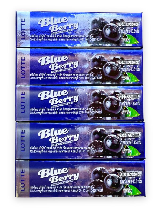 Lotte Резинка жевательная Blueberry &quot;Голубика&quot;