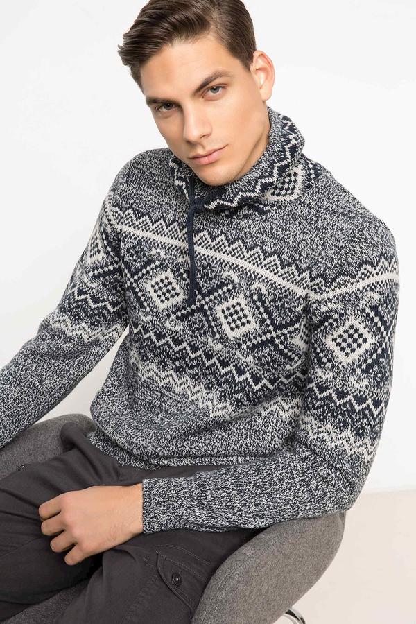 DEFACTO Свитер мужской Slim Fit