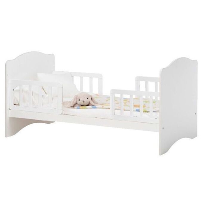 Клик Мебель Кровать детская Классика, спальное место 1400х700, цвет белый