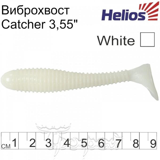 Виброхвост Catcher 3,55&quot;/9 см White 5шт. (HS-2-001) Helios
