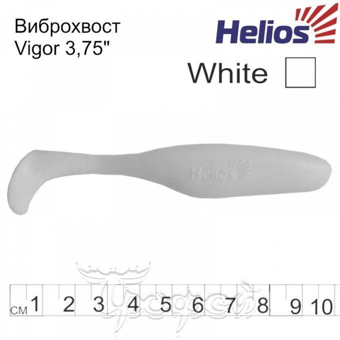 Виброхвост Vigor 3,75&quot;/9.5 см White 7шт. (HS-6-001) Helios