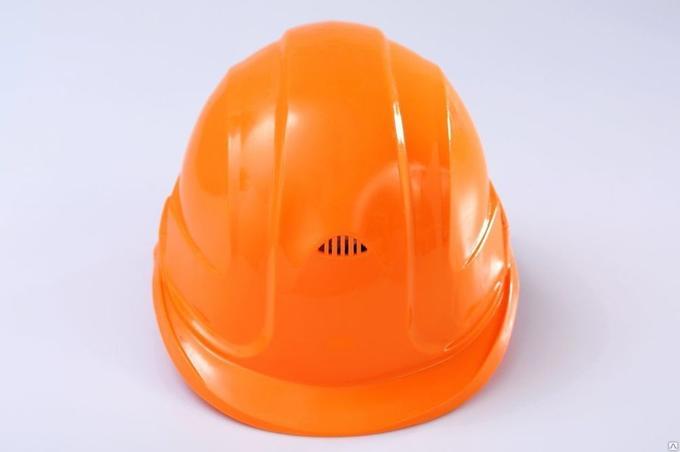 Каска защитная ЩИТ(оранжевый) пластик.оголовье