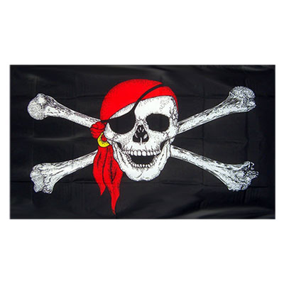 Флаг Пирата большой 85х60см