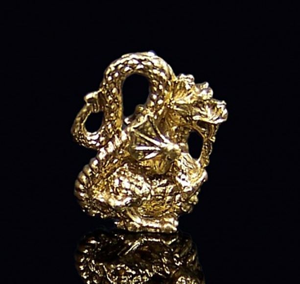 Кошельковый дракон, цвет золото (в упаковке)