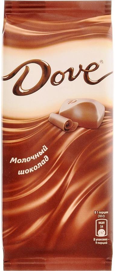 Dove молочный шоколад, 90 г