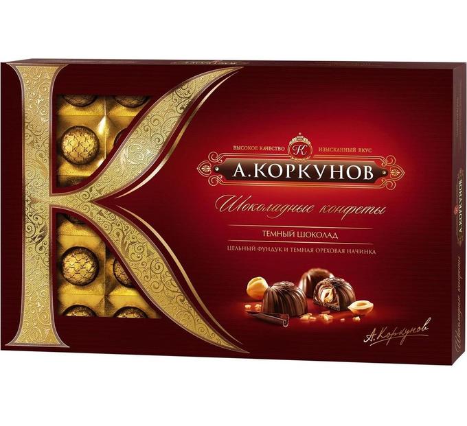 Mars Коркунов Шоколадные конфеты темный шоколад, 256 г