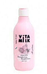 VITA MILK ВитаМилк Крем-суфле для тела Клубника и Молоко Vita&amp;milk 250 мл