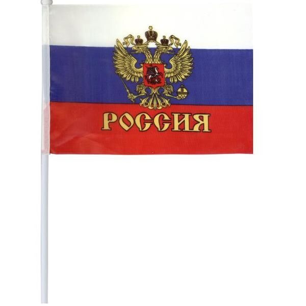 Флаг РОССИЯ, 30х45 см