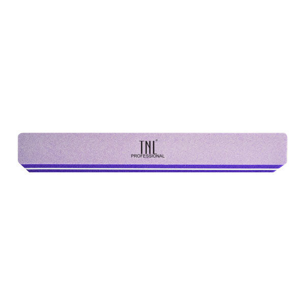 TNL Professional Шлифовщик для маникюра TNL широкий 180/220 сиреневый в индивидуальной упаковке