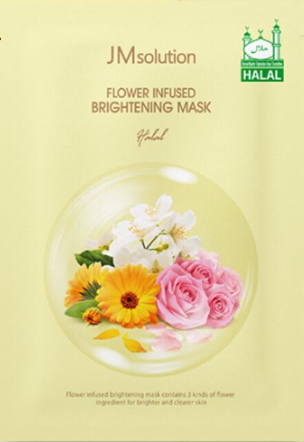 Осветляющая маска с цветочным ароматом Халяль JMsolution Flower Infused Brightening Mask Halal