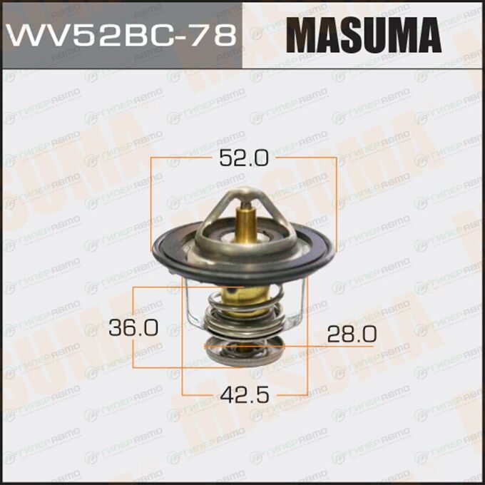Термостат &quot;Masuma&quot;  WV52BC-78