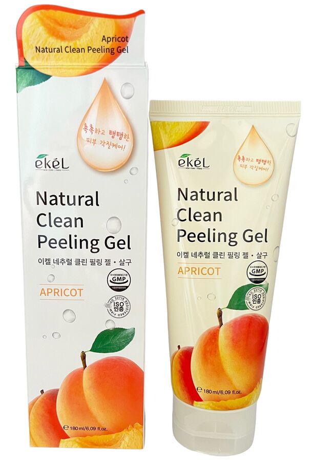 Ekel cosmetics Пилинг-скатка Ekēl Natural Clean Peeling Gel Apricot экстракт абрикоса, туба 180мл, 1/100