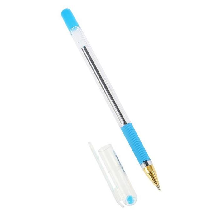 Ручка шариковая &quot;MC-GOLD&quot; голубая 0,5 мм, грип, штрих-код