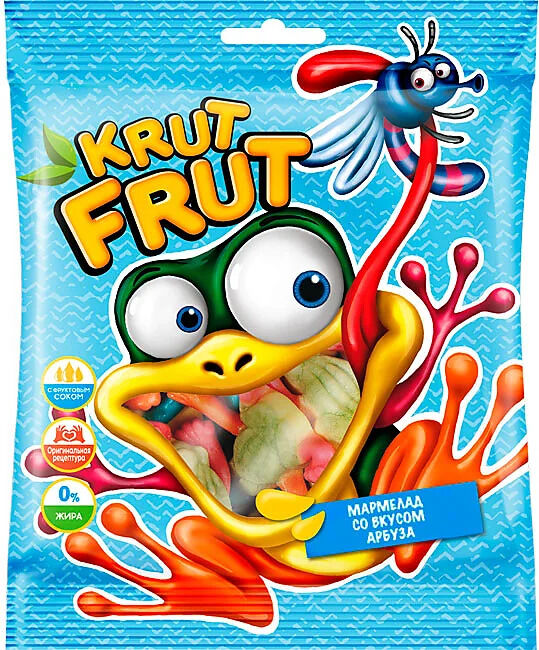 Яшкино KrutFrut Мармелад жевательный &quot;Лягушки&quot; 100 г