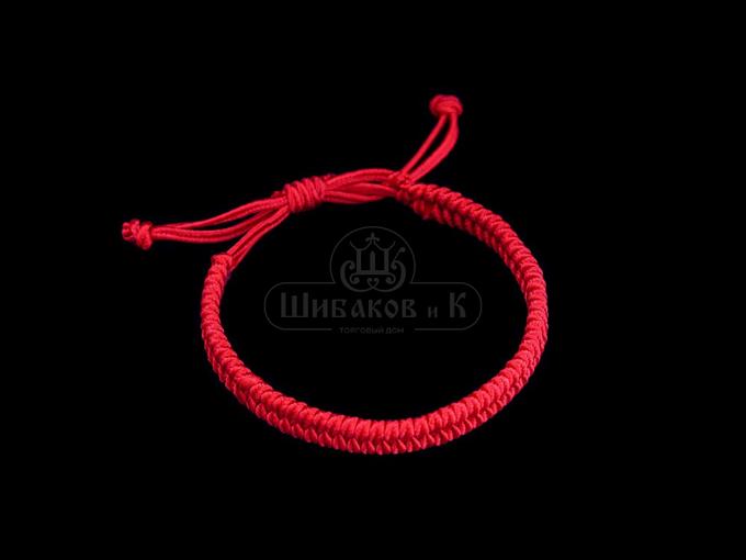 58018-2 Браслет-шамбала Красная нить (длина регулируется от 15 д0