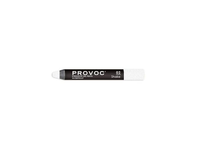 Provoc Тени-карандаш водостойкие, №02 Eyeshadow Gel Pencil, жемчужный шиммер