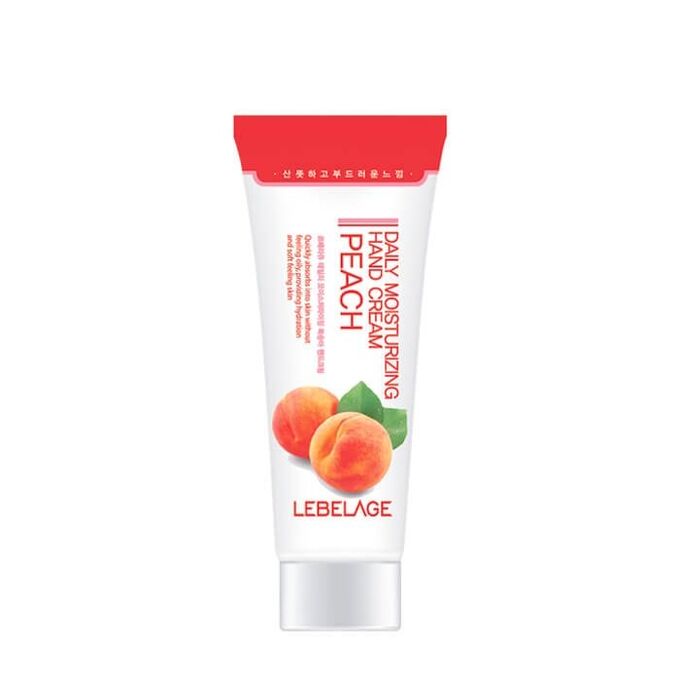 LEBELAGE DAILY MOISTURIZING PEACH HAND CREAM 100ml Ежедневный увлажняющий крем для рук с персиком 100мл