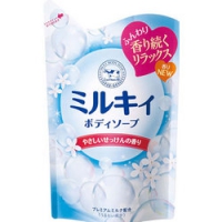 Молочное мыло для тела с аминокислотами шёлка и ароматом цветов MILKY BODY SOAP (сменная упаковка), 400 мл