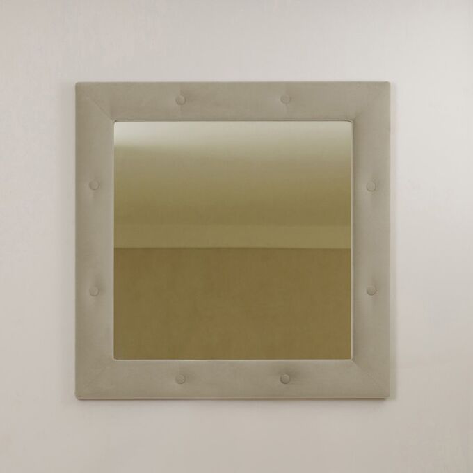 Зеркало квадратное «Алеро», 855 ? 855 мм, велюр, металлические пуговицы, цвет st velvet 6