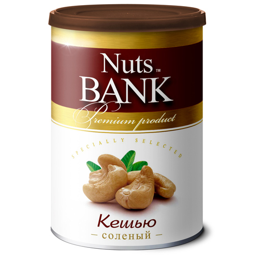 Кешью обжаренный с солью Nuts Bank