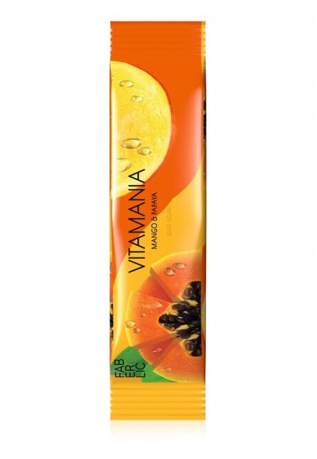 Faberlic Твёрдое мыло «Манго и папайя» Vitamania