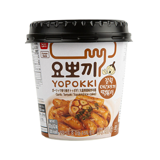 Yopokki Рисовые клецки с соусом чеснок терияки Garlic Teriyaki Topokki, 120гр