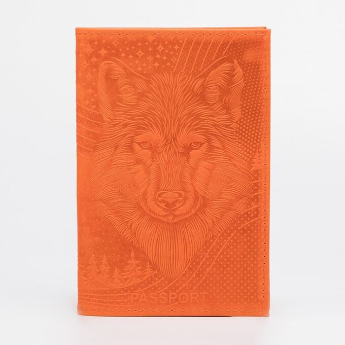 Обложка для паспорта, цвет оранжевый 6966419