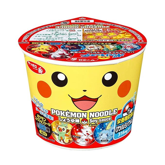 sanyo foods Лапша &quot;Pokémon Noodle&quot; с соевым соусом, 38гр
