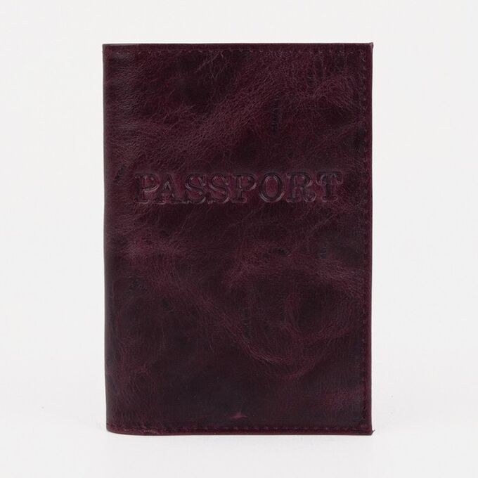 Обложка для паспорта, цвет бордовый 5088045