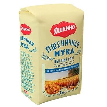 KDV Мука Яшкино пшеничная, высшего сорта, 1 кг