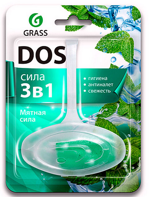 GRASS Подвесной блок для унитаза DOS 3 в 1 Мятная сила