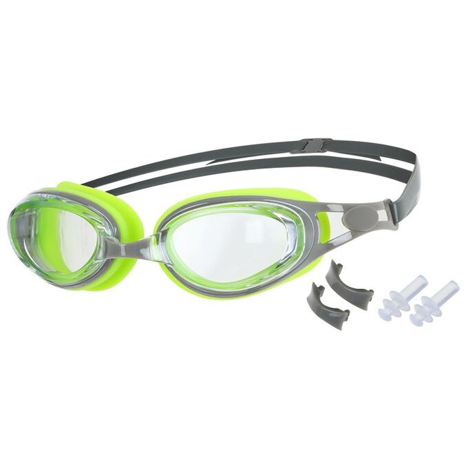 ONLITOP Очки для плавания + набор съёмных перемычек, для взрослых, UV защита
